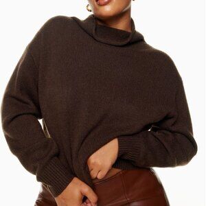 Aritzia Wilfred montpellier luxe cashmere turtleneck Mock-neck cashmere sweater